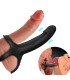 ARMONY DILDO WITH RING VIBRATOR BLACK