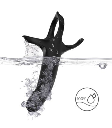 ARMONY DILDO WITH RING VIBRATOR BLACK
