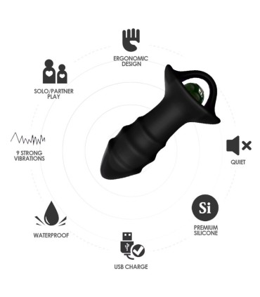 ARMONY KYLIN FINGER VIBRATOR ANAL PLUG REMOTE CONTROL BLACK
