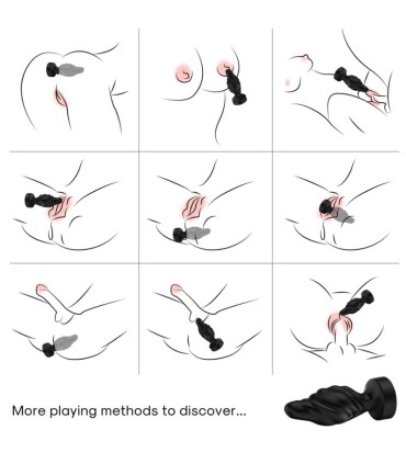 ARMONY VIBRATOR ANAL PLUG REMOTE CONTROL BLACK