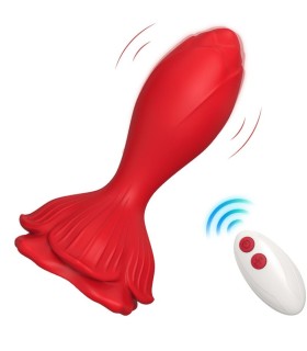 ARMONY PINK VIBRATOR ANAL PLUG SMALL REMOTE CONTROL RED