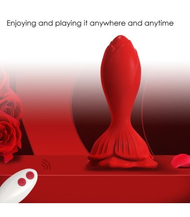 ARMONY PINK VIBRATOR ANAL PLUG SMALL REMOTE CONTROL RED