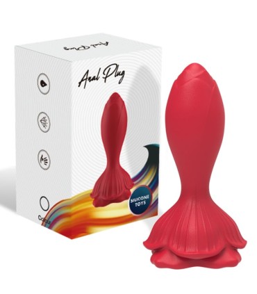 ARMONY PINK VIBRATOR ANAL PLUG SMALL REMOTE CONTROL RED