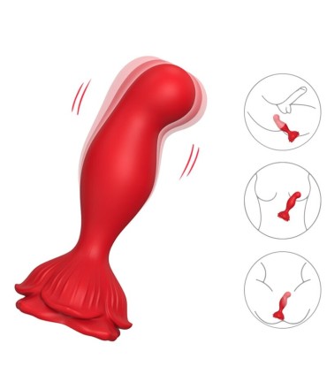 ARMONY PINK VIBRATOR ANAL PLUG REMOTE CONTROL RED