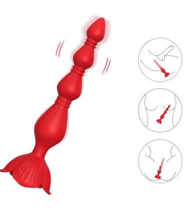 ARMONY PINK VIBRATOR PAGODA ANAL PLUG RED