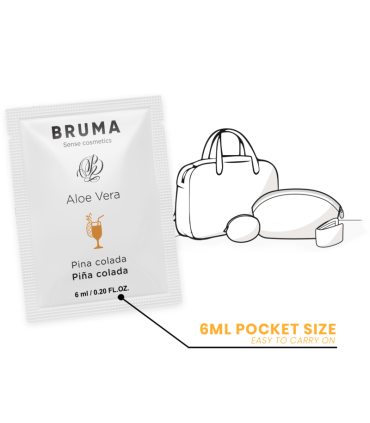 BRUMA 6 ML GEL DESLIZANTE CON ALOE VERA SABOR A PINA COLADA
