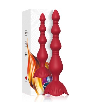 ARMONY PINK VIBRATOR PAGODA ANAL PLUG RED
