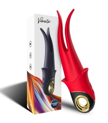 ARMONY SHADOW VIBRATOR DOUBLE HEAD TEASING RED