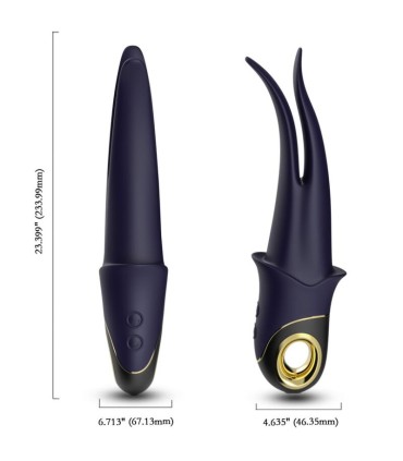 ARMONY SHADOW VIBRATOR DOUBLE HEAD TEASING BLUE