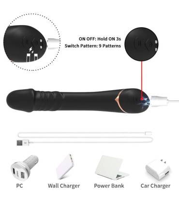 ARMONY DILDO VIBRATOR SILICONE BLACK