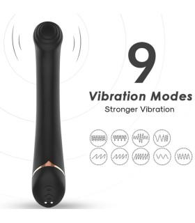 ARMONY VIBRATOR FALT HEAD SILICONE BLACK