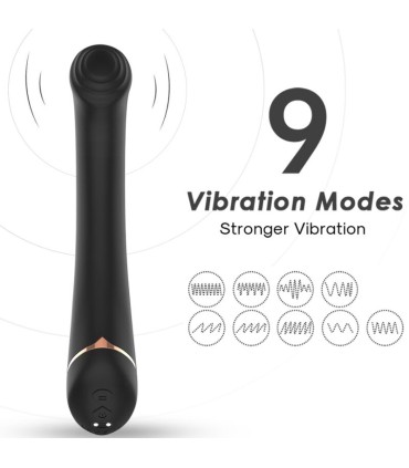 ARMONY VIBRATOR FALT HEAD SILICONE BLACK