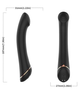 ARMONY VIBRATOR FALT HEAD SILICONE BLACK