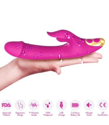 ARMONY LOVE CLITORIS G SPOT SUCTION CUP FUCHSIA