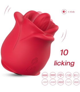 ARMONY ROSE 10 MODES LICKING CLIT VIBRATOR RED