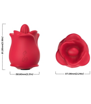 ARMONY ROSE 10 MODES LICKING CLIT VIBRATOR RED