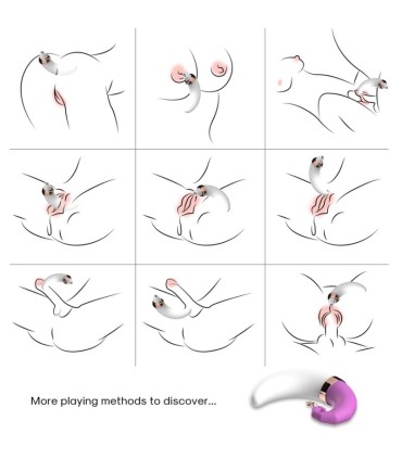 ARMONY SWEETMOON CLITORIS G SPOT SUCTION CUP PINK