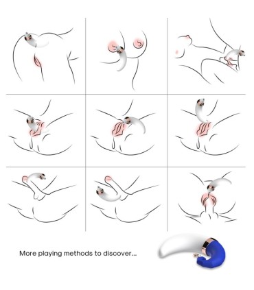 ARMONY SWEETMOON CLITORIS G SPOT SUCTION BLUE