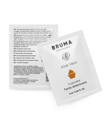 BRUMA 6 ML GEL DESLIZANTE CON ALOE VERA SABOR A TARTA AMERICANA