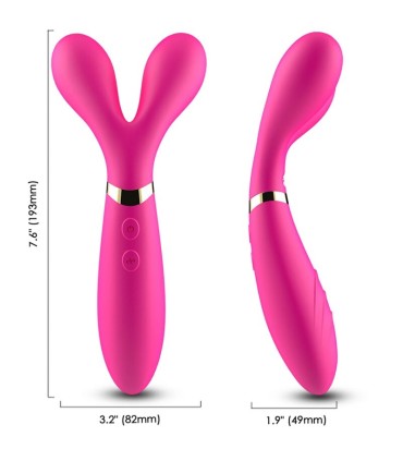 ARMONY Y WAND MASSAGER VIBRATOR DOUBLE HEAD FUCHSIA