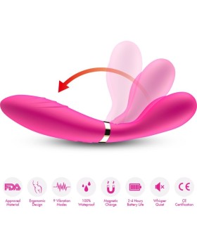 ARMONY Y WAND MASSAGER VIBRATOR DOUBLE HEAD FUCHSIA
