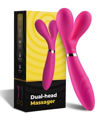 ARMONY Y WAND MASSAGER VIBRATOR DOUBLE HEAD FUCHSIA