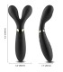 ARMONY Y WAND MASSAGER VIBRATOR DOUBLE HEAD BLACK
