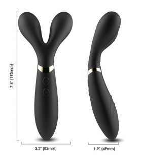 ARMONY Y WAND MASSAGER VIBRATOR DOUBLE HEAD BLACK