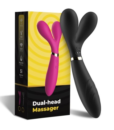 ARMONY Y WAND MASSAGER VIBRATOR DOUBLE HEAD BLACK