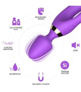 ARMONY MASSAGER VIBRATOR RABBIT PURPLE