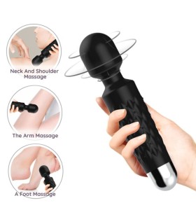 ARMONY POSTMAN MASSAGER VIBRATOR SUPER FLEXIBLE HEAD BLACK