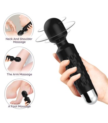 ARMONY POSTMAN MASSAGER VIBRATOR SUPER FLEXIBLE HEAD BLACK