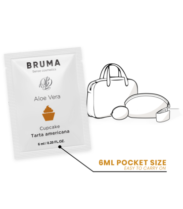 BRUMA 6 ML GEL DESLIZANTE CON ALOE VERA SABOR A TARTA AMERICANA