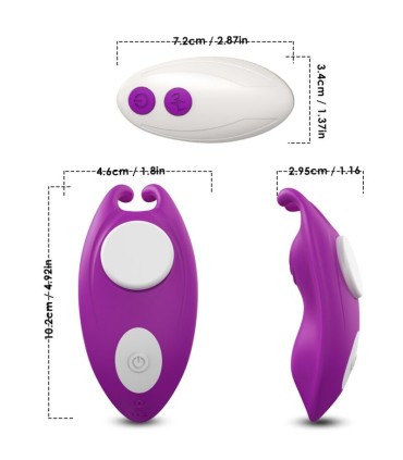 ARMONY HONEYBEE WEARABLE PANTIES VIBRATOR G SPOT REMOTE CONTROL PURPLE