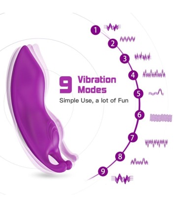 ARMONY HONEYBEE WEARABLE PANTIES VIBRATOR G SPOT REMOTE CONTROL PURPLE
