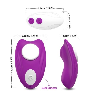 ARMONY BUTTERFLY WEARABLE PANTIES VIBRATOR REMOTE CONTROL PURPLE