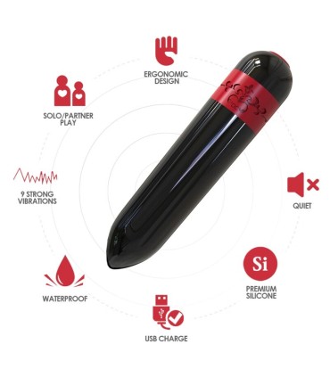 ARMONY ROCKET VIBRATOR BULLET REMOTE CONTROL BLACK