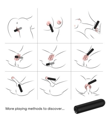 ARMONY WARHEAD VIBRATOR BULLET REMOTE CONTROL BLACK 2 CM X 88 CM
