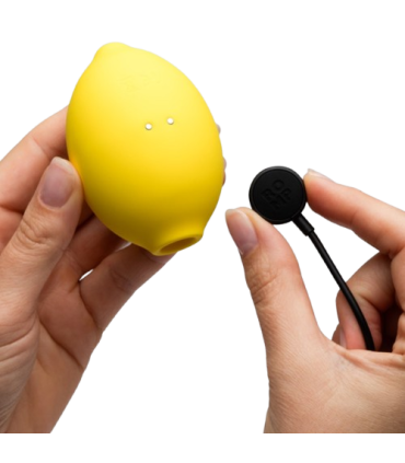 ROMP LEMON CRUSH PLEASURE AIR CLITORAL STIMULATOR YELLOW