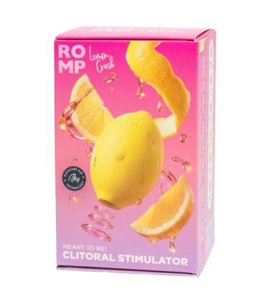 ROMP LEMON CRUSH PLEASURE AIR CLITORAL STIMULATOR YELLOW