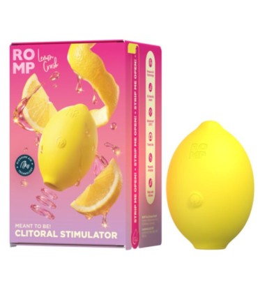 ROMP LEMON CRUSH PLEASURE AIR CLITORAL STIMULATOR YELLOW