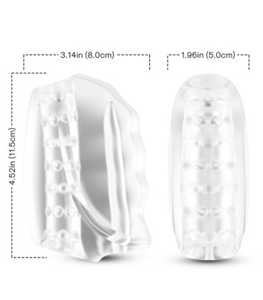 ARMONY MASTER MASTURBATOR VIBRATOR TRANSPARENTE