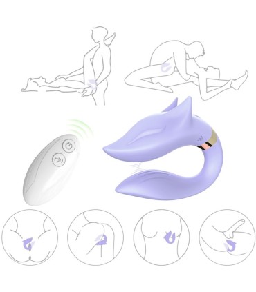 ARMONY FOX VIBRATOR FOR COUPLES REMOTE CONTROL PURPLE