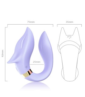 ARMONY FOX VIBRATOR FOR COUPLES REMOTE CONTROL PURPLE