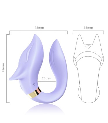 ARMONY FOX VIBRATOR FOR COUPLES REMOTE CONTROL PURPLE