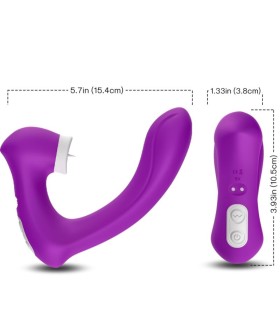 ARMONY SECRETKISS LICKING VIBRATING CLIT VIBRATOR CURVED PURPLE