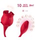 ARMONY PINK CLITORIS SUCKER VIBRATOR 10 MODES RED
