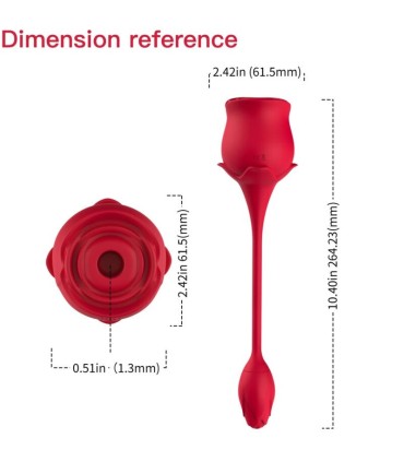 ARMONY PINK CLITORIS SUCKER VIBRATOR 10 MODES RED