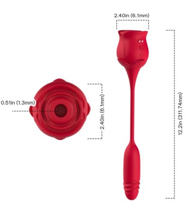 ARMONY ROSEKNIGTH CLITORIS SUCKER VIBRATOR RED