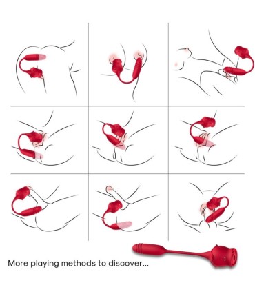 ARMONY ROSEKNIGTH CLITORIS SUCKER VIBRATOR RED